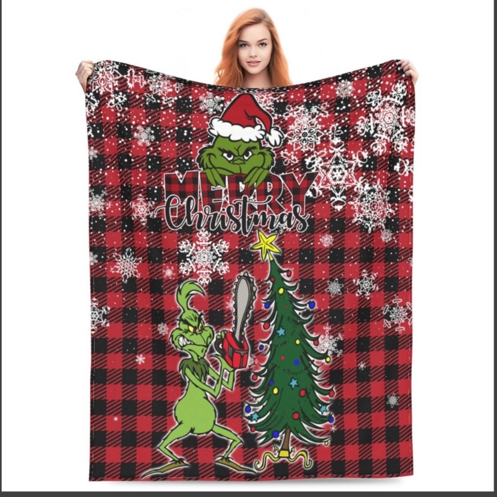 Grinch blanket